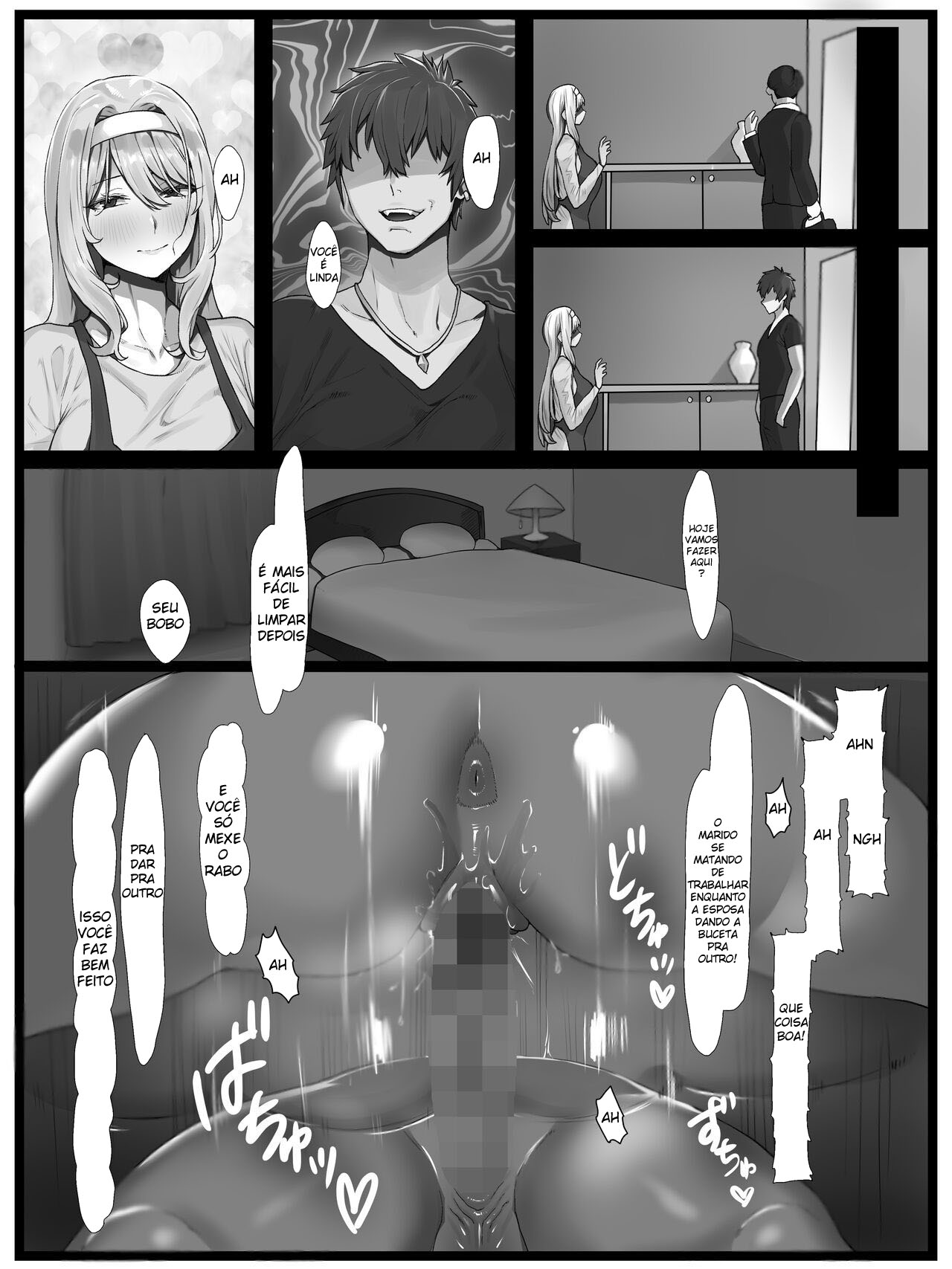 Yokkyuu Fuman no Kinpatsu Hitozuma o Izanatte mitara Akkenaku Chinochi shimashita - Foto 19